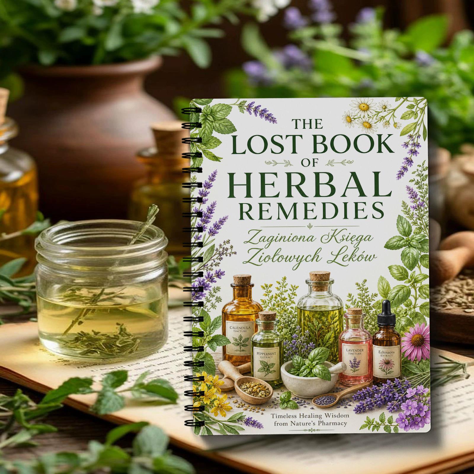 Herbal Wellness In - Bitkisel Çözümler Spiral Defter Polonya Baskısı