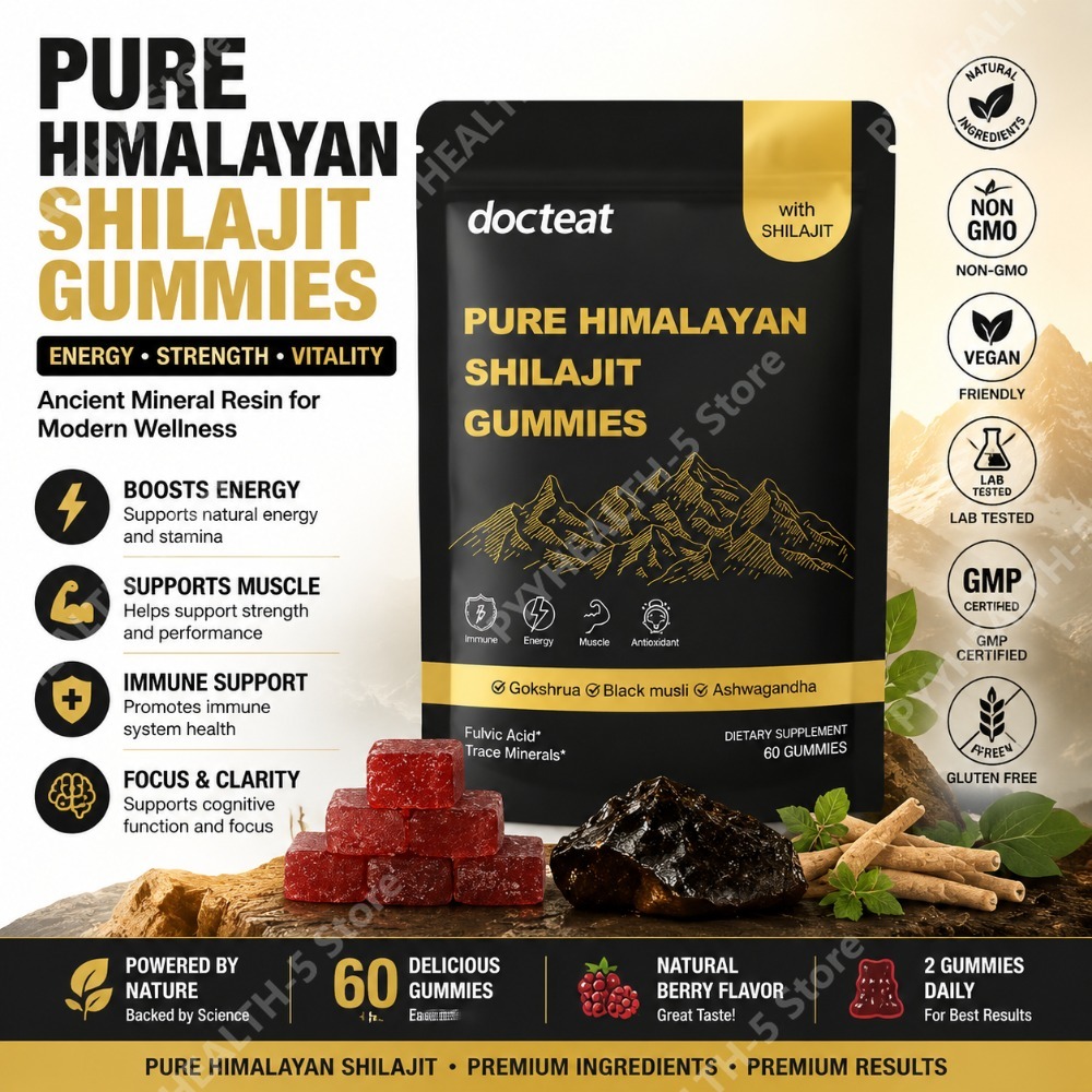 Herbal Wellness In - Docteat Saf Himalaya Şilajit Jelibonları, Aşvaganda