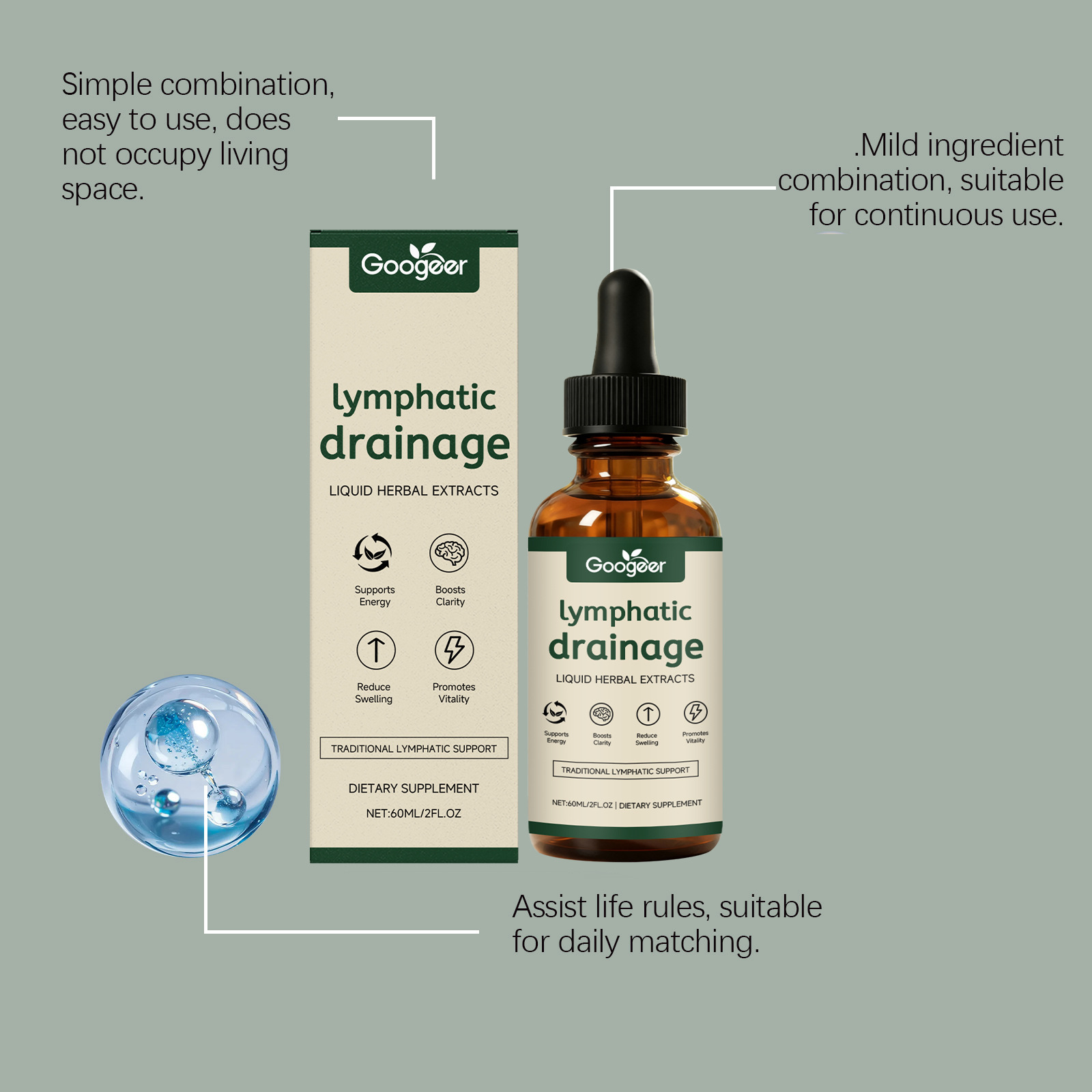 Lenf Drenaj Damlaları 11'i 1 A - Herbal Wellness In incelemesi ve fiyatı